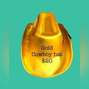 Sparkly Glitter Space Cowboy Hat Fun Metallic Holographic Party Cowgirl Hat